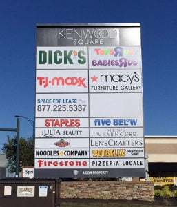 mall pylon sign